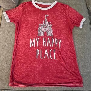 Disney Tee My Happy‎ Place-Size Medium